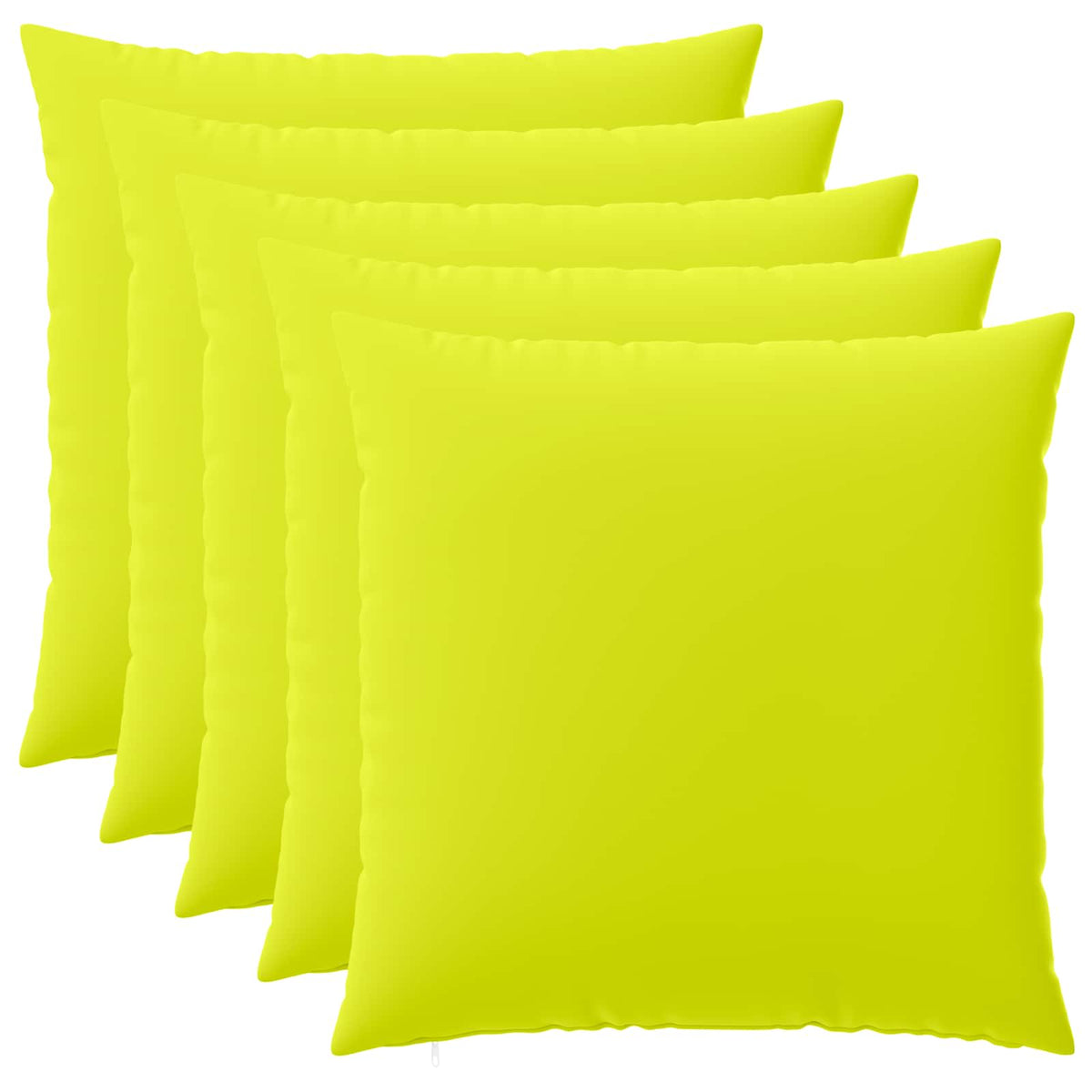 Cushion Cover 6 pcs HEERLEN Bright Green 80 x 80 cm Polyester