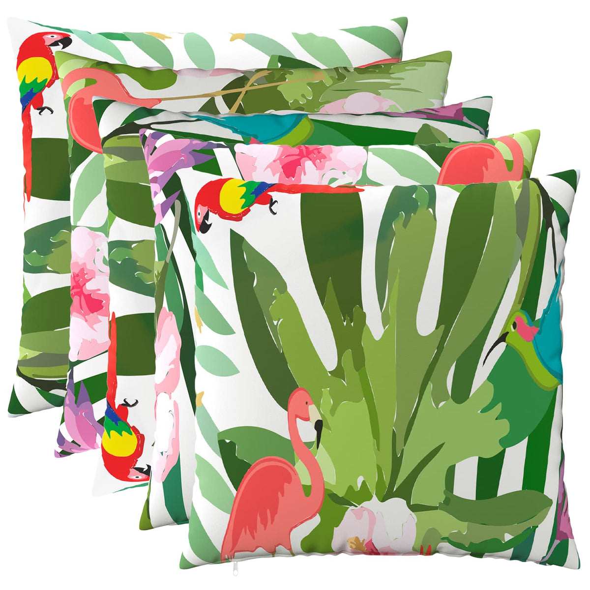 Cushion Cover 6 pcs HEERLEN Multicolour 80 x 80 cm Polyester