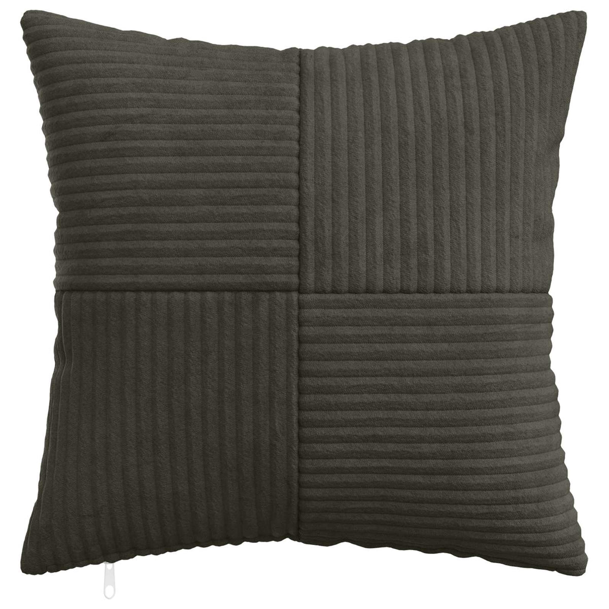 Cushion Cover 6 pcs ALMELO Anthracite 30 x 30 cm Corduroy