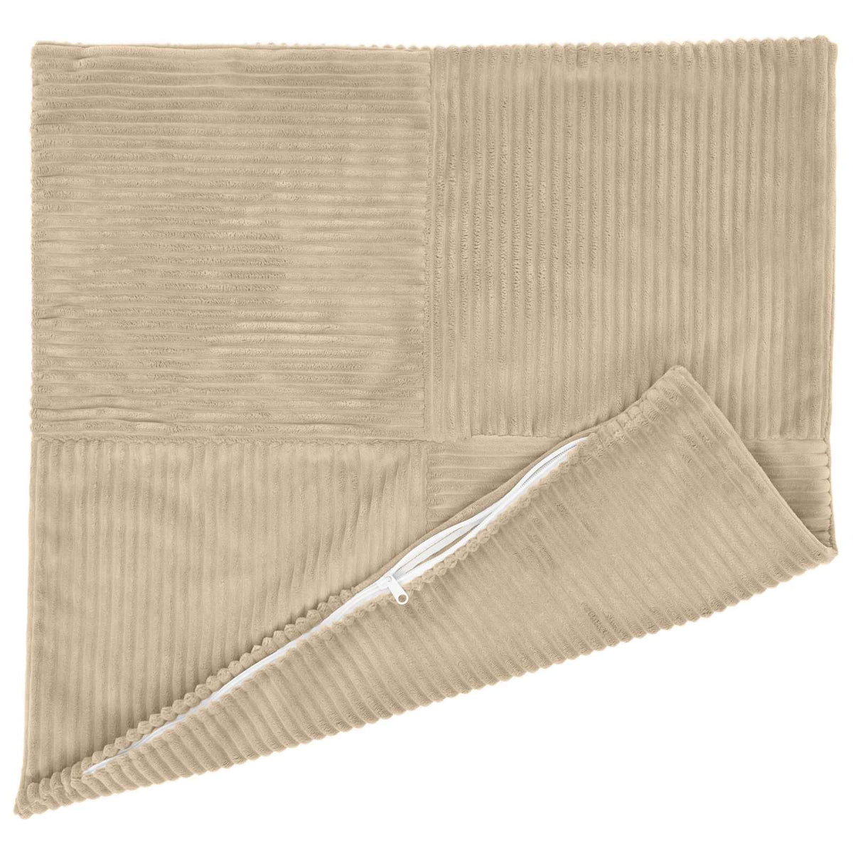 Cushion Cover 6 pcs ALMELO Taupe 40 x 40 cm Corduroy