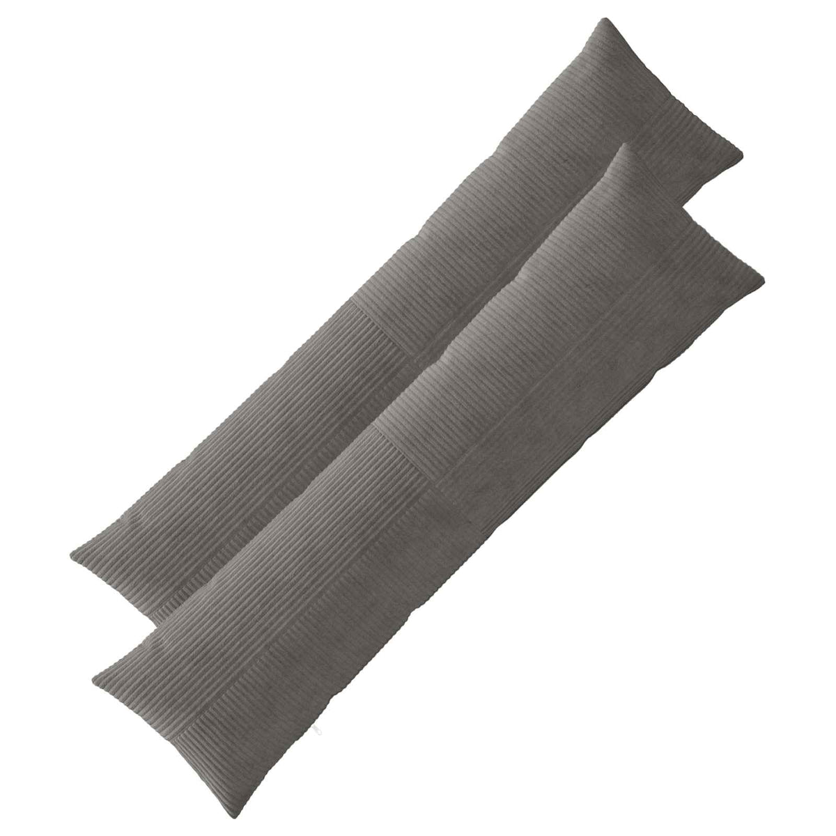 Cushion Cover 2 pcs ALMELO Dark Grey 40 x 145 cm Corduroy