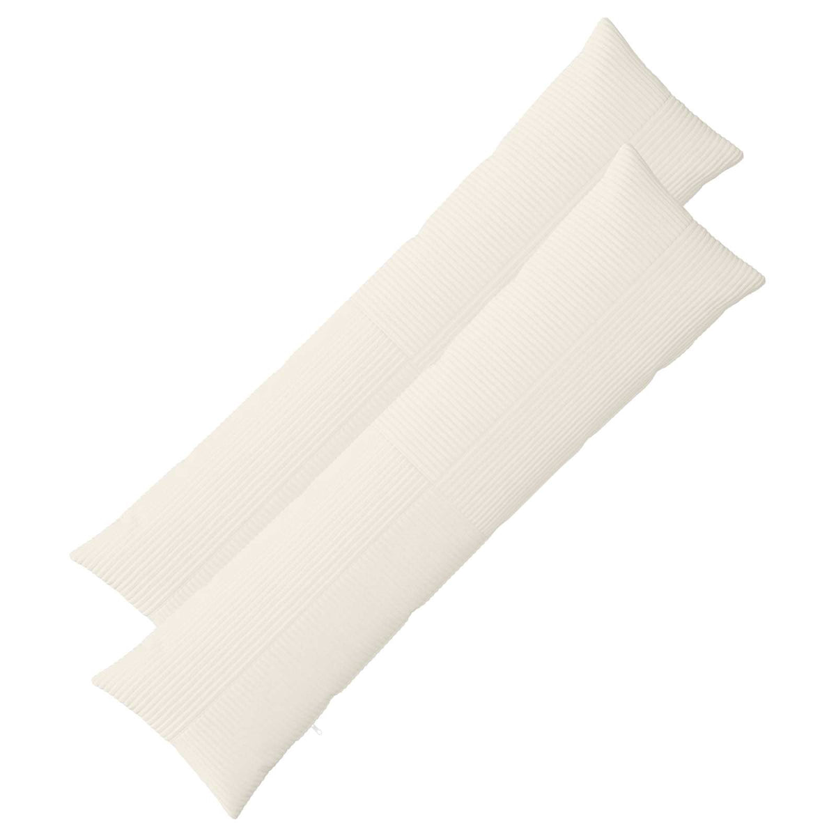 Cushion Cover 2 pcs ALMELO Cream 40 x 145 cm Corduroy