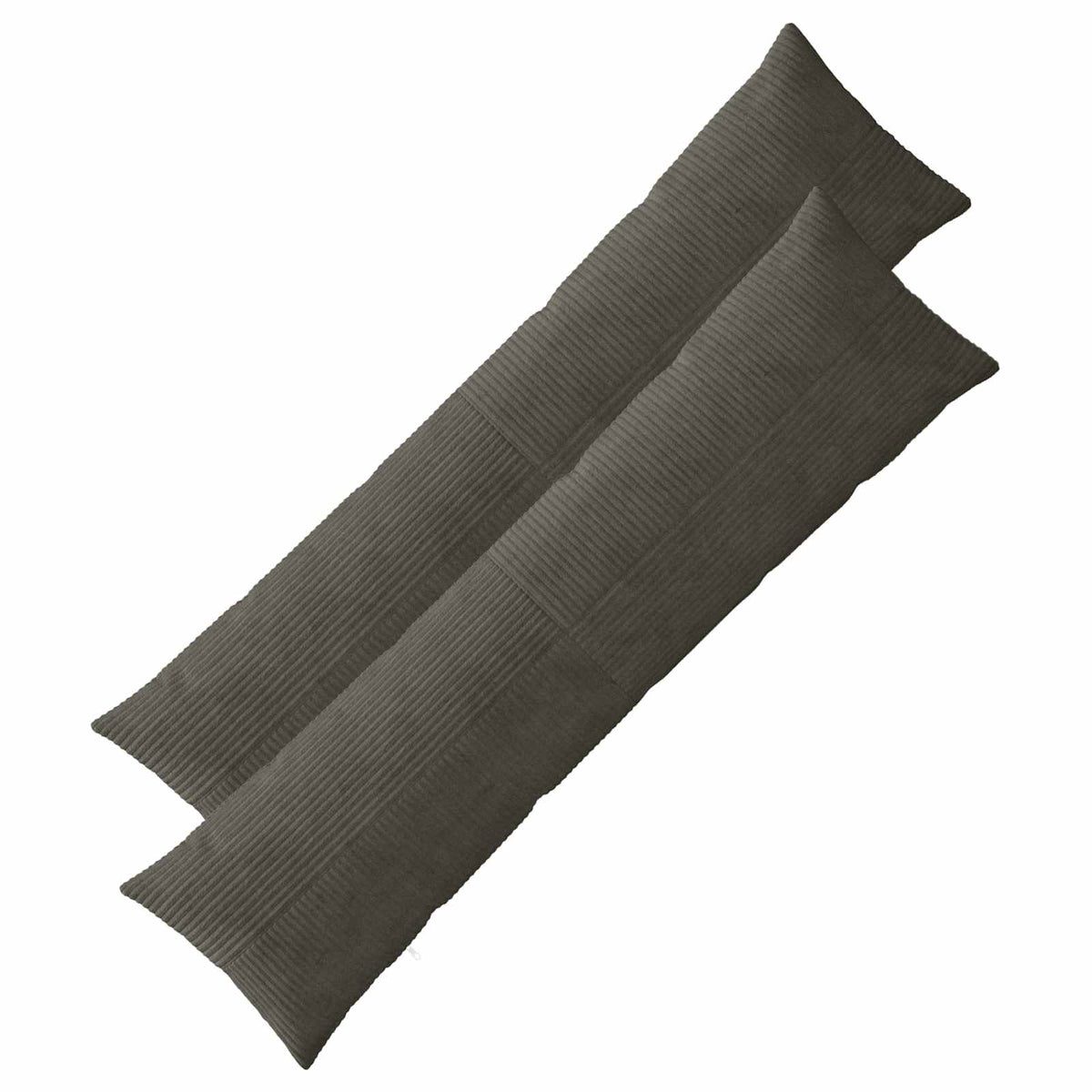 Cushion Cover 2 pcs ALMELO Anthracite 40 x 145 cm Corduroy