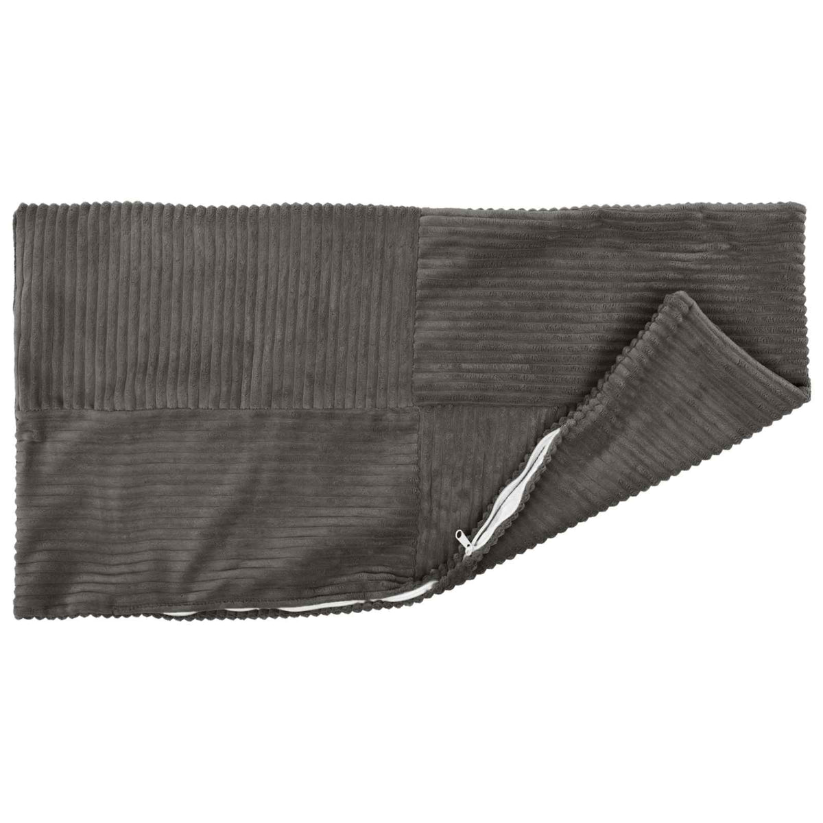 Cushion Cover 6 pcs ALMELO Dark Grey 40 x 60 cm Corduroy