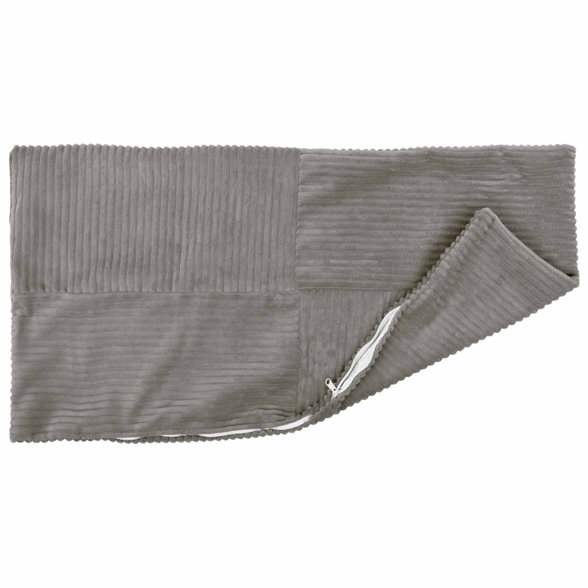Cushion Cover 6 pcs ALMELO Light Grey 40 x 70 cm Corduroy