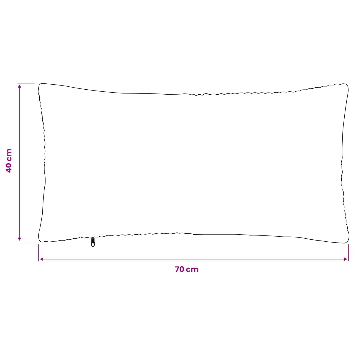 Cushion Cover 2 pcs ALMELO Dark Grey 40 x 70 cm Corduroy