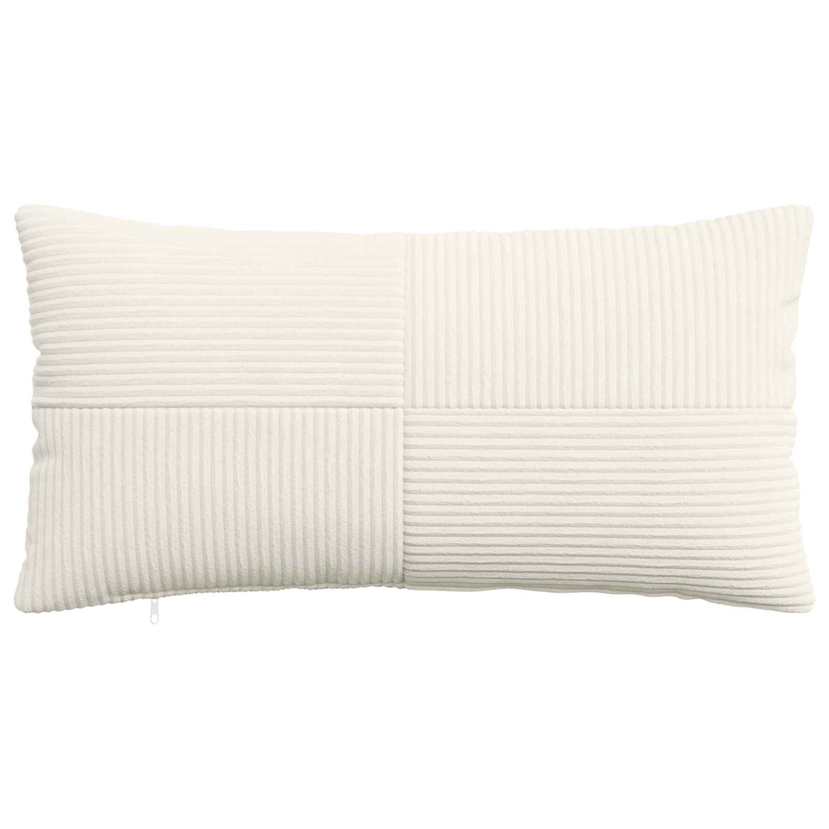 Cushion Cover 6 pcs ALMELO Cream 40 x 80 cm Corduroy