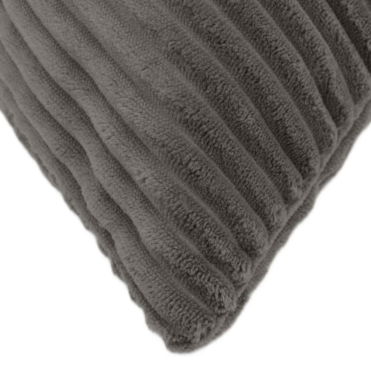 Cushion Cover 12 pcs ALMELO Dark Grey 45 x 45 cm Corduroy
