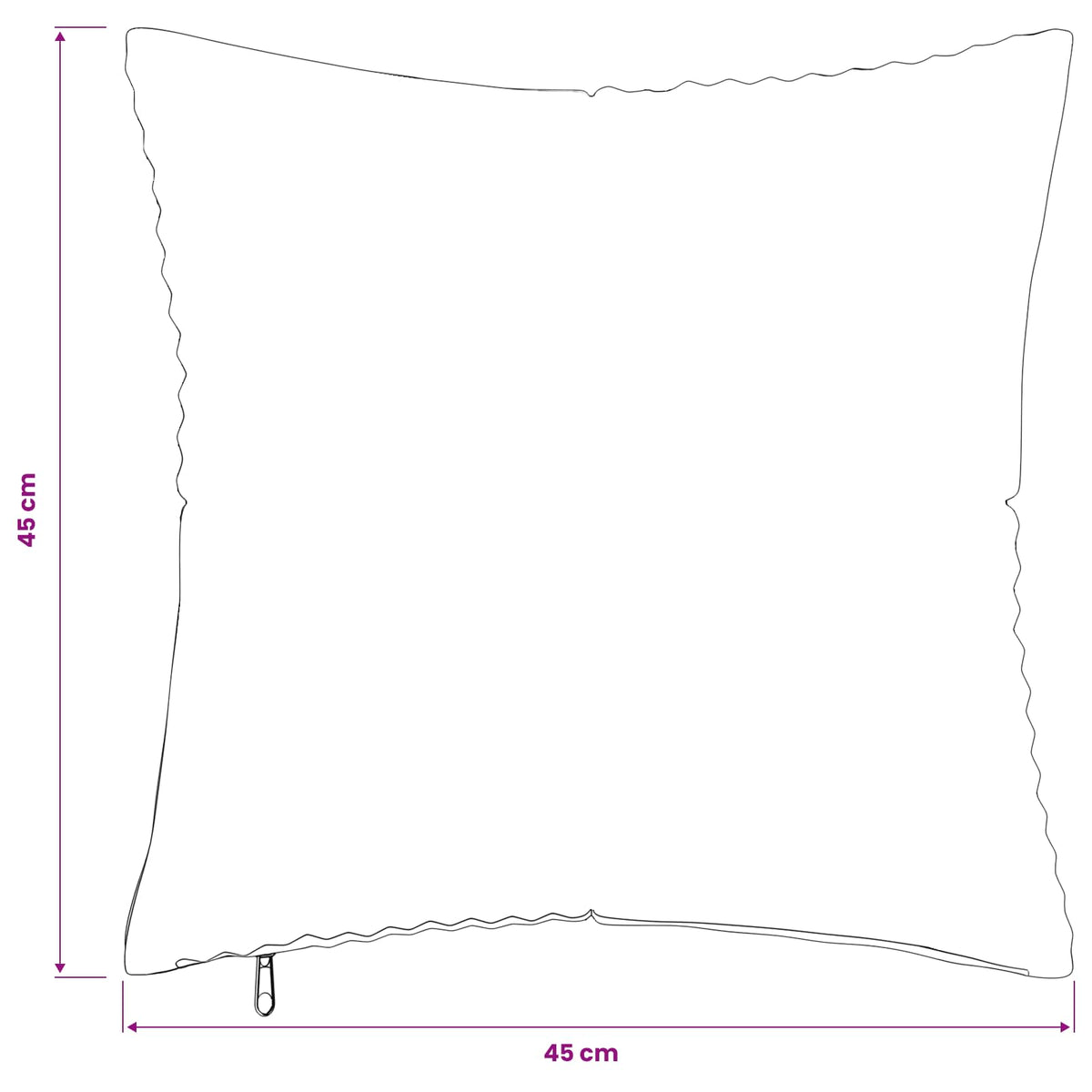 Cushion Cover 6 pcs ALMELO Blue 45 x 45 cm Corduroy