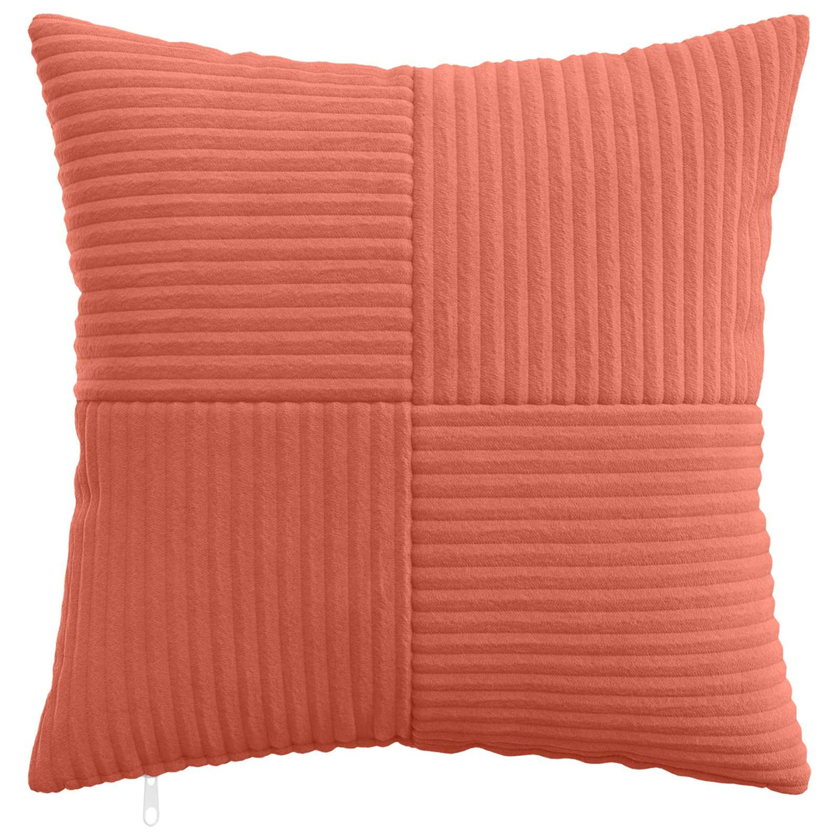 Cushion Cover 12 pcs ALMELO Red Orange 50 x 50 cm Corduroy