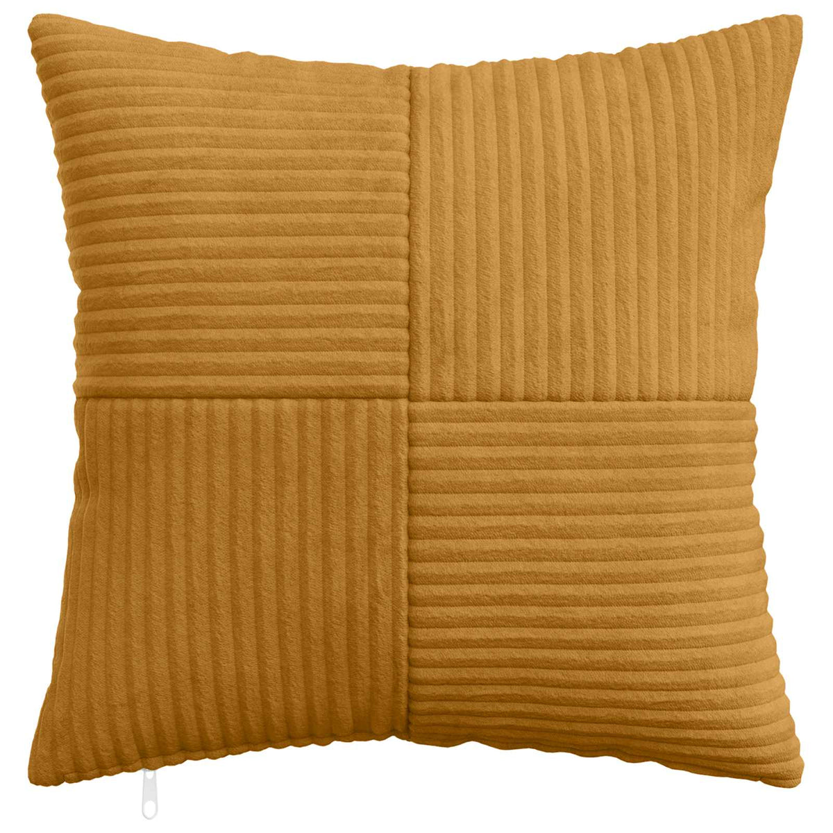 Cushion Cover 2 pcs ALMELO Yellow 50 x 50 cm Corduroy