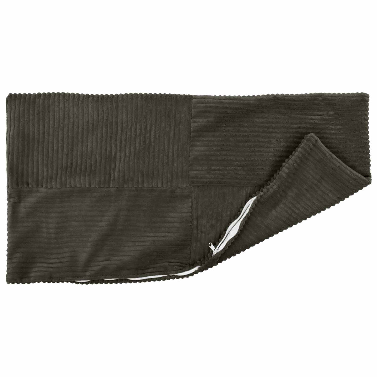 Cushion Cover 6 pcs ALMELO Anthracite 50 x 70 cm Corduroy