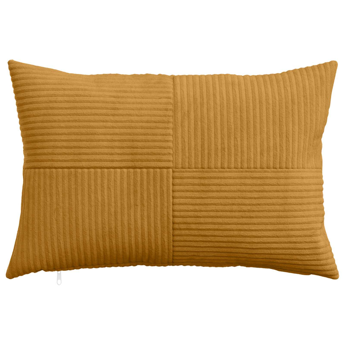 Cushion Cover 2 pcs ALMELO Yellow 50 x 70 cm Corduroy
