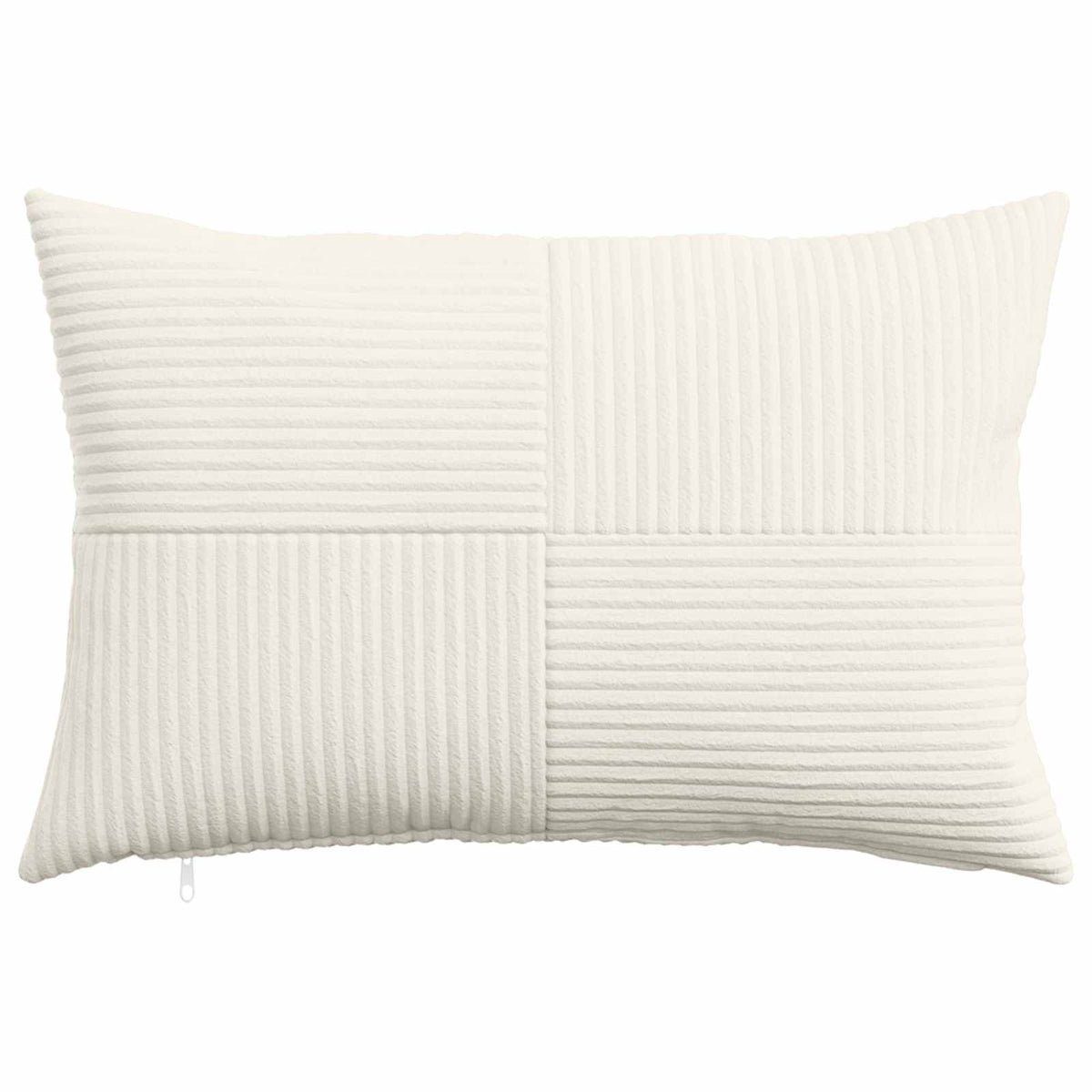 Cushion Cover 6 pcs ALMELO Cream 50 x 75 cm Corduroy
