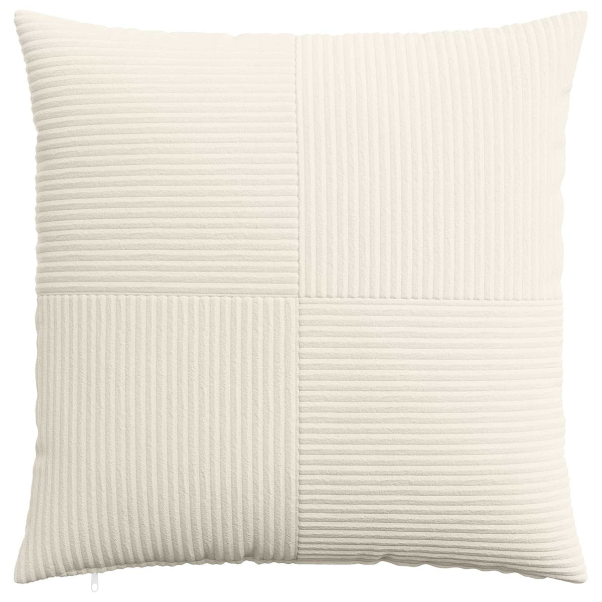Cushion Cover 2 pcs ALMELO Cream 55 x 55 cm Corduroy