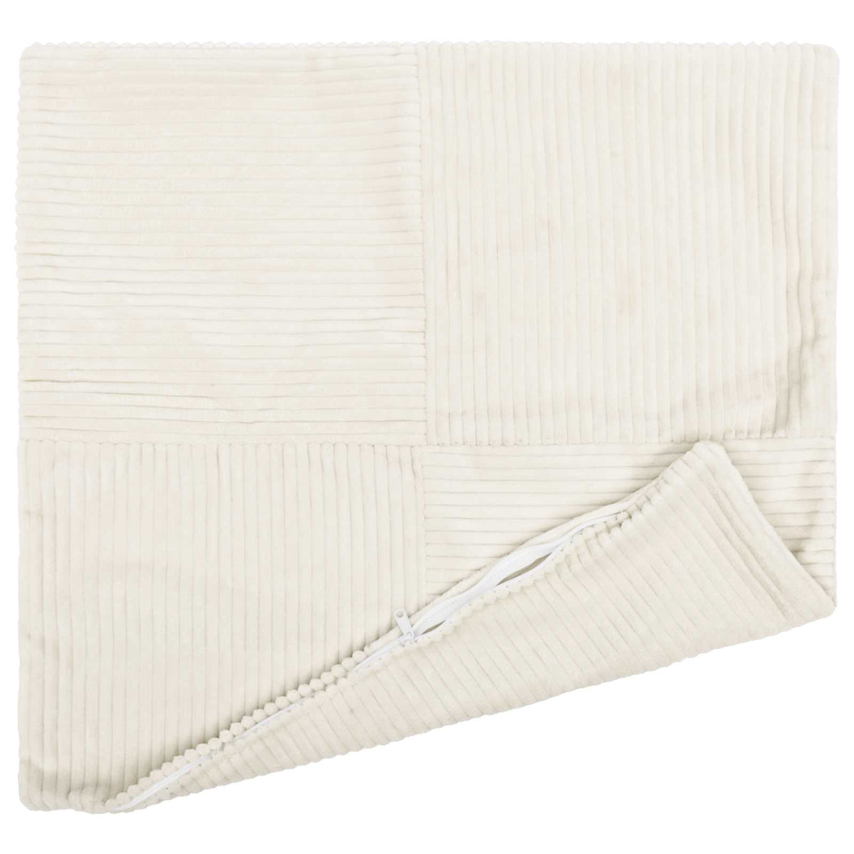 Cushion Cover 6 pcs ALMELO Cream 65 x 65 cm Corduroy
