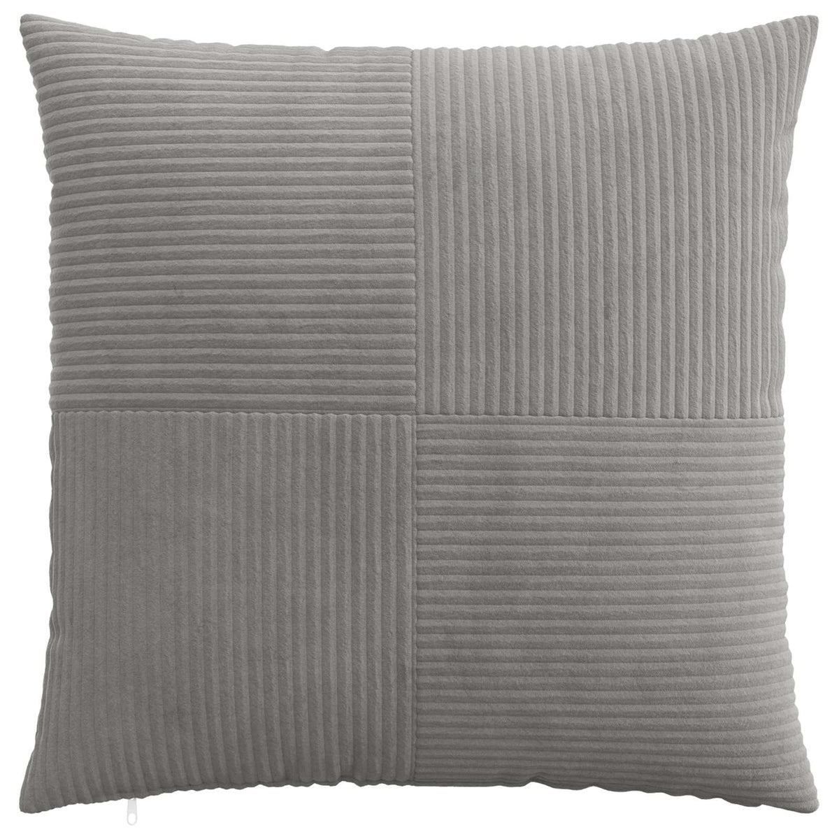 Cushion Cover 6 pcs ALMELO Light Grey 70 x 70 cm Corduroy