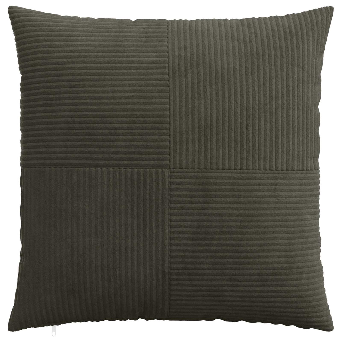 Cushion Cover 2 pcs ALMELO Anthracite 70 x 70 cm Corduroy