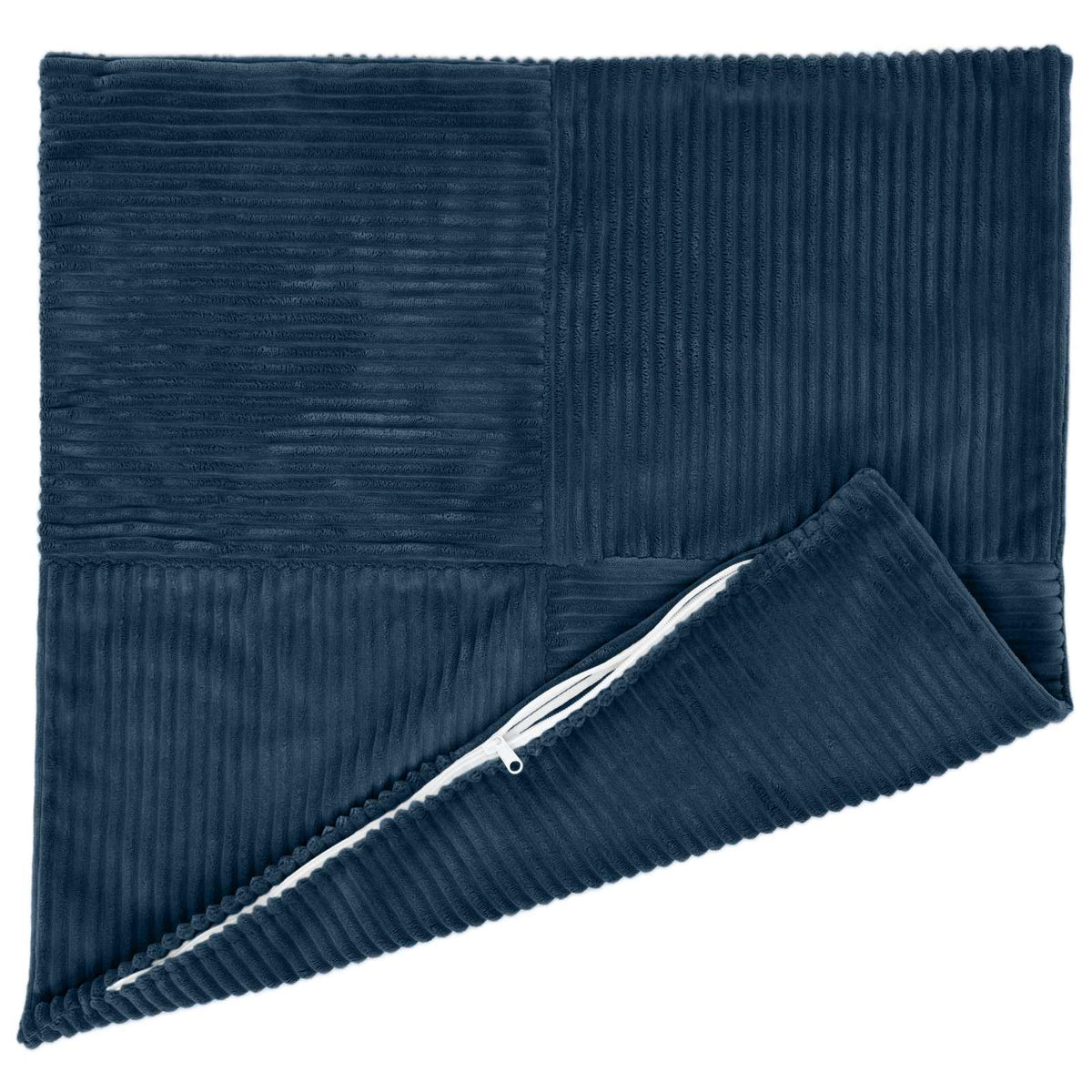 Cushion Cover 6 pcs ALMELO Navy Blue 70 x 70 cm Corduroy