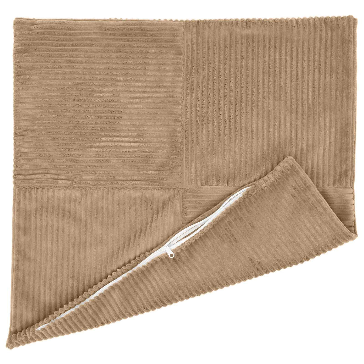 Cushion Cover 2 pcs ALMELO Brown 70 x 70 cm Corduroy