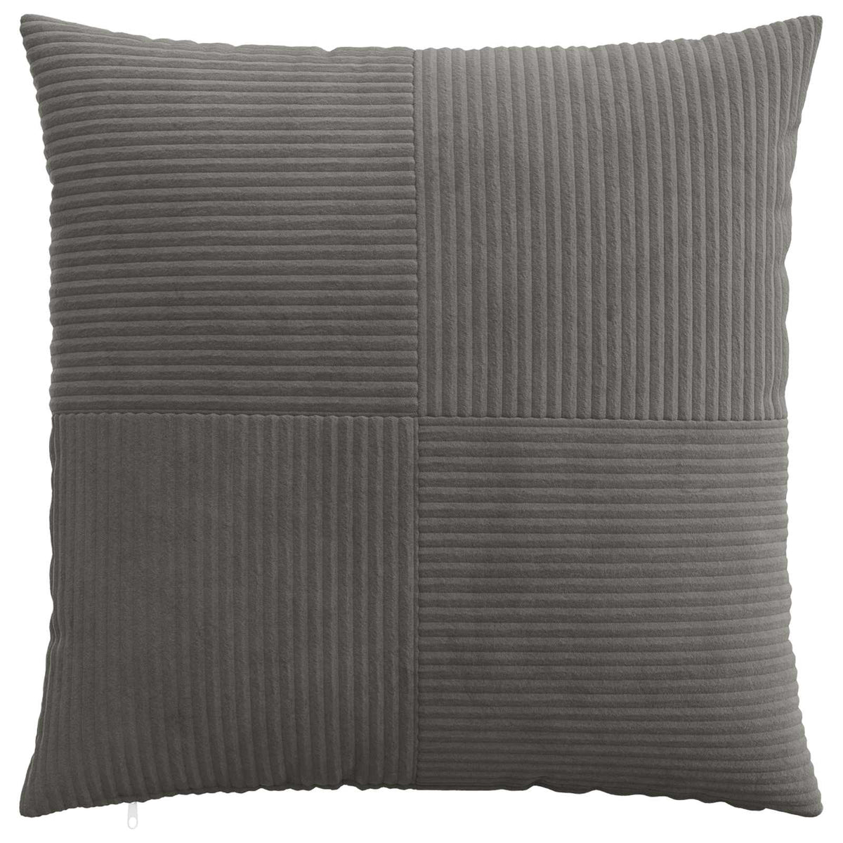 Cushion Cover 2 pcs ALMELO Dark Grey 80 x 80 cm Corduroy
