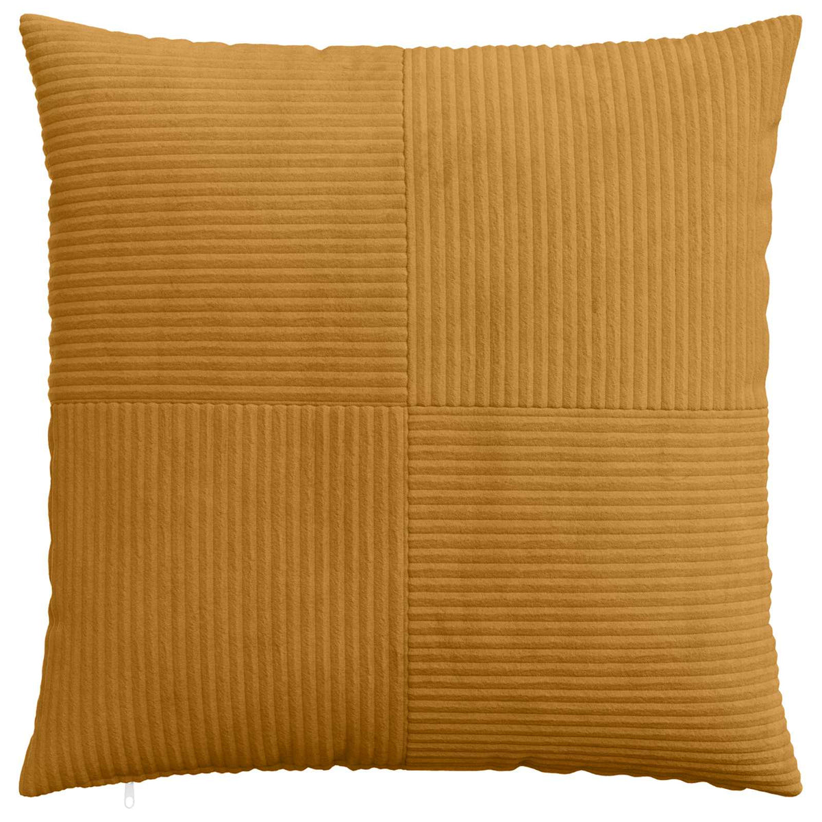 Cushion Cover 2 pcs ALMELO Yellow 80 x 80 cm Corduroy