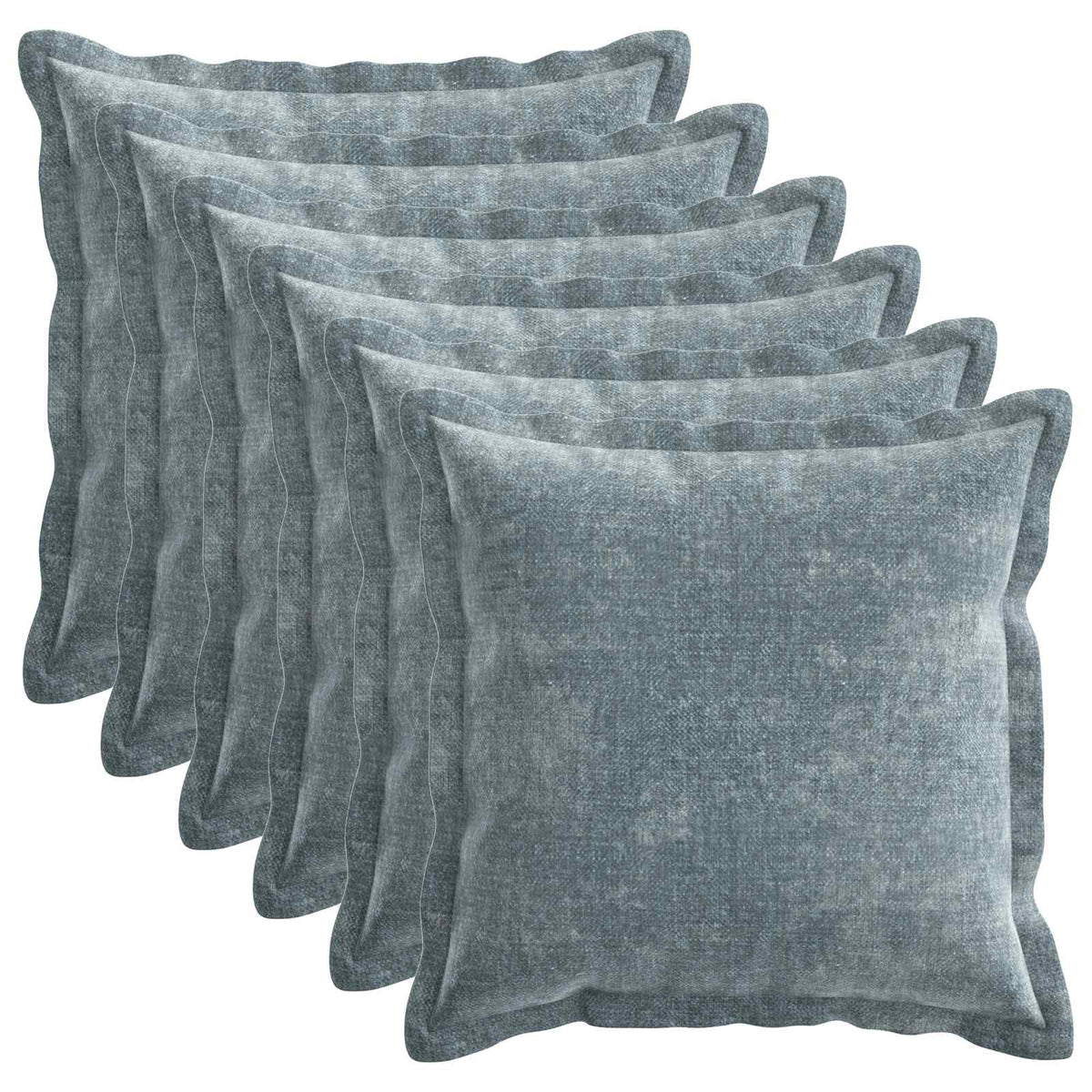 Cushion Cover 6 pcs HOUTEN Light Blue 30 x 30 cm