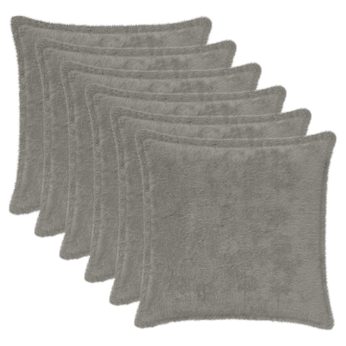 Cushion Cover 6 pcs HOUTEN Light Grey 30 x 30 cm