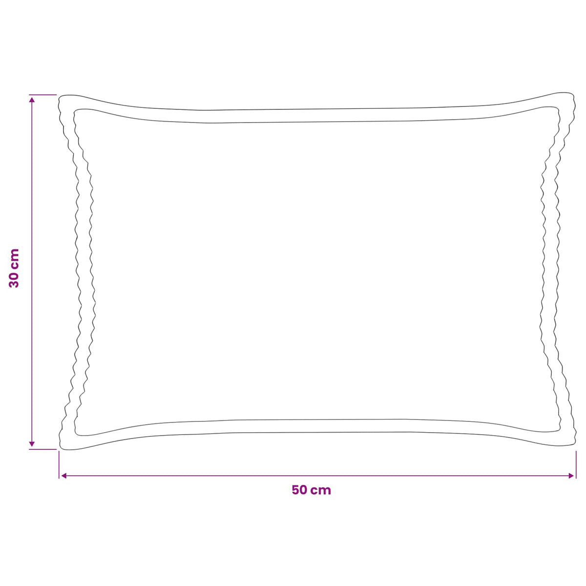 Cushion Cover 6 pcs HOUTEN Anthracite 30 x 50 cm Corduroy