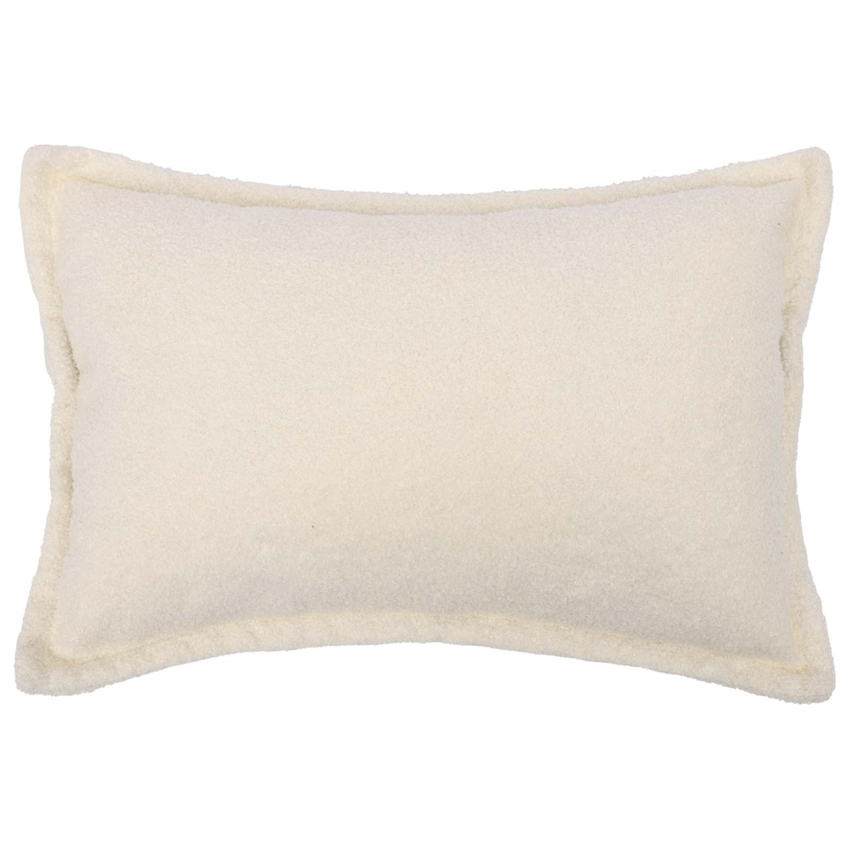 Cushion Cover 6 pcs HOUTEN Cream 30 x 50 cm Bouclé