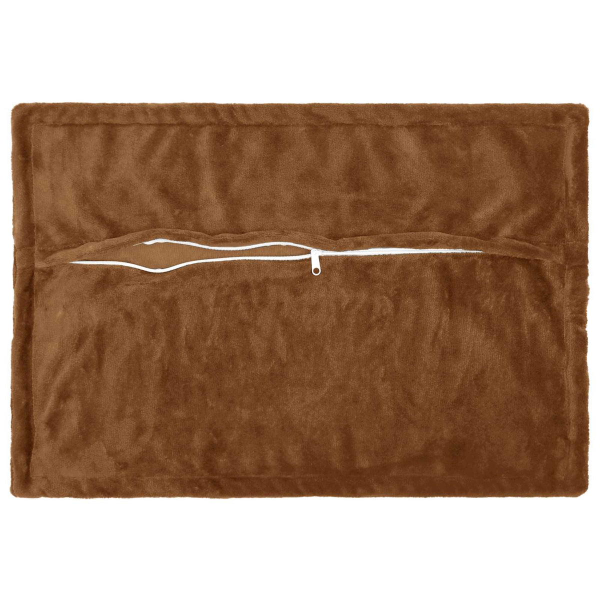 Cushion Cover 6 pcs HOUTEN Light Brown 30 x 50 cm Flannel