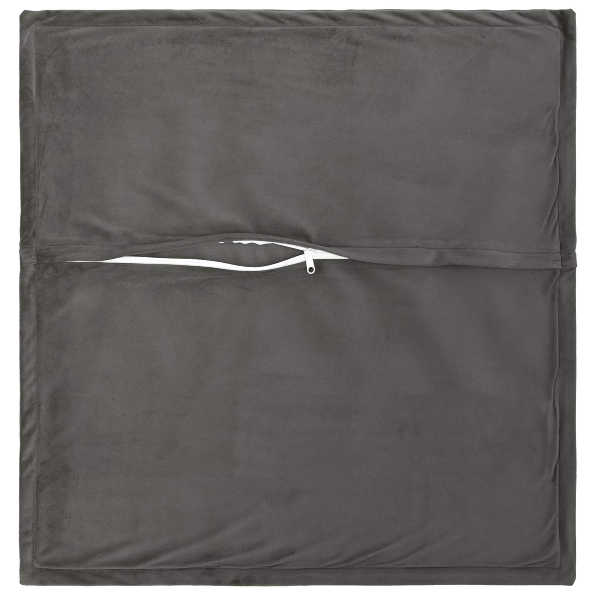 Cushion Cover 6 pcs HOUTEN Dark Grey 35 x 35 cm Velvet