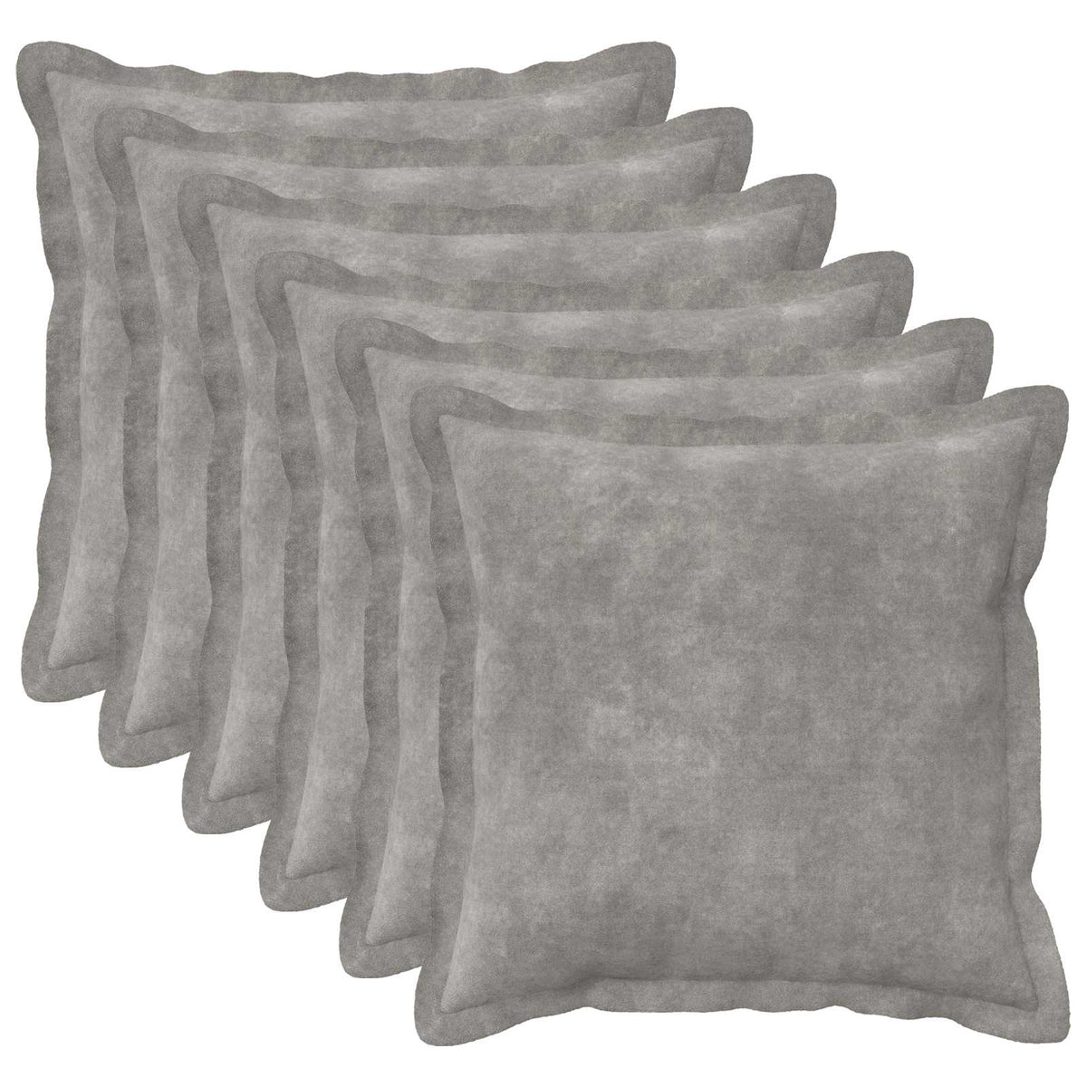 Cushion Cover 6 pcs HOUTEN Light Grey 35 x 35 cm