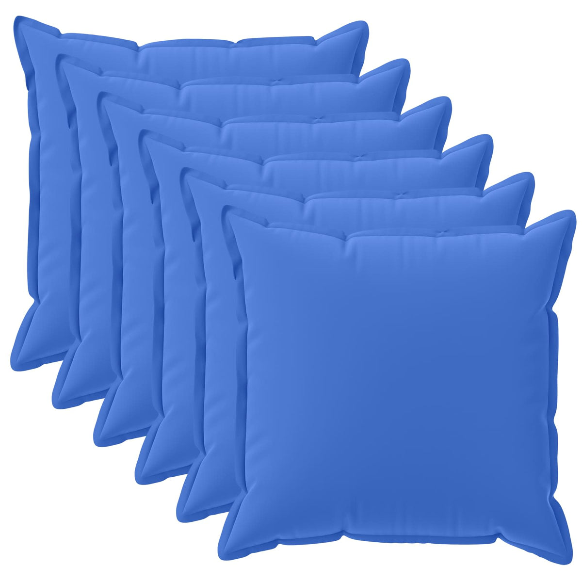 Cushion Cover 6 pcs HOUTEN Royal Blue 35 x 35 cm Polyester