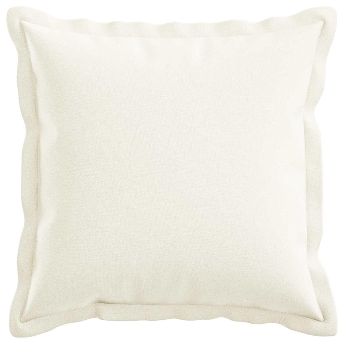 Cushion Cover 12 pcs HOUTEN White 40 x 40 cm Faux Linen