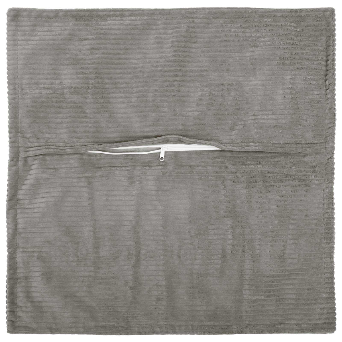 Cushion Cover 6 pcs HOUTEN Light Grey 40 x 40 cm Corduroy
