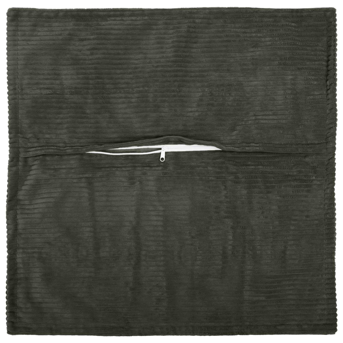 Cushion Cover 12 pcs HOUTEN Anthracite 40 x 40 cm Corduroy