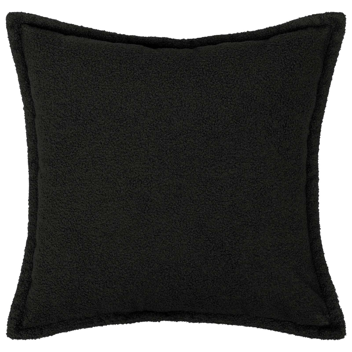 Cushion Cover 2 pcs HOUTEN Black 40 x 40 cm Bouclé