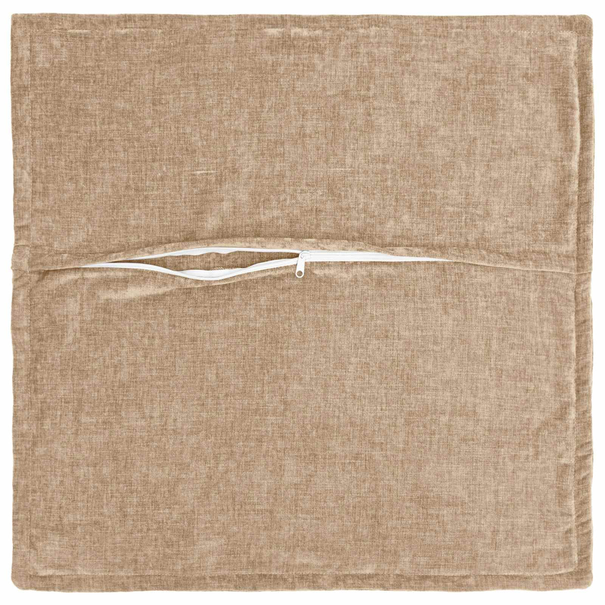 Cushion Cover 12 pcs HOUTEN Taupe 40 x 40 cm Chenille Fabric