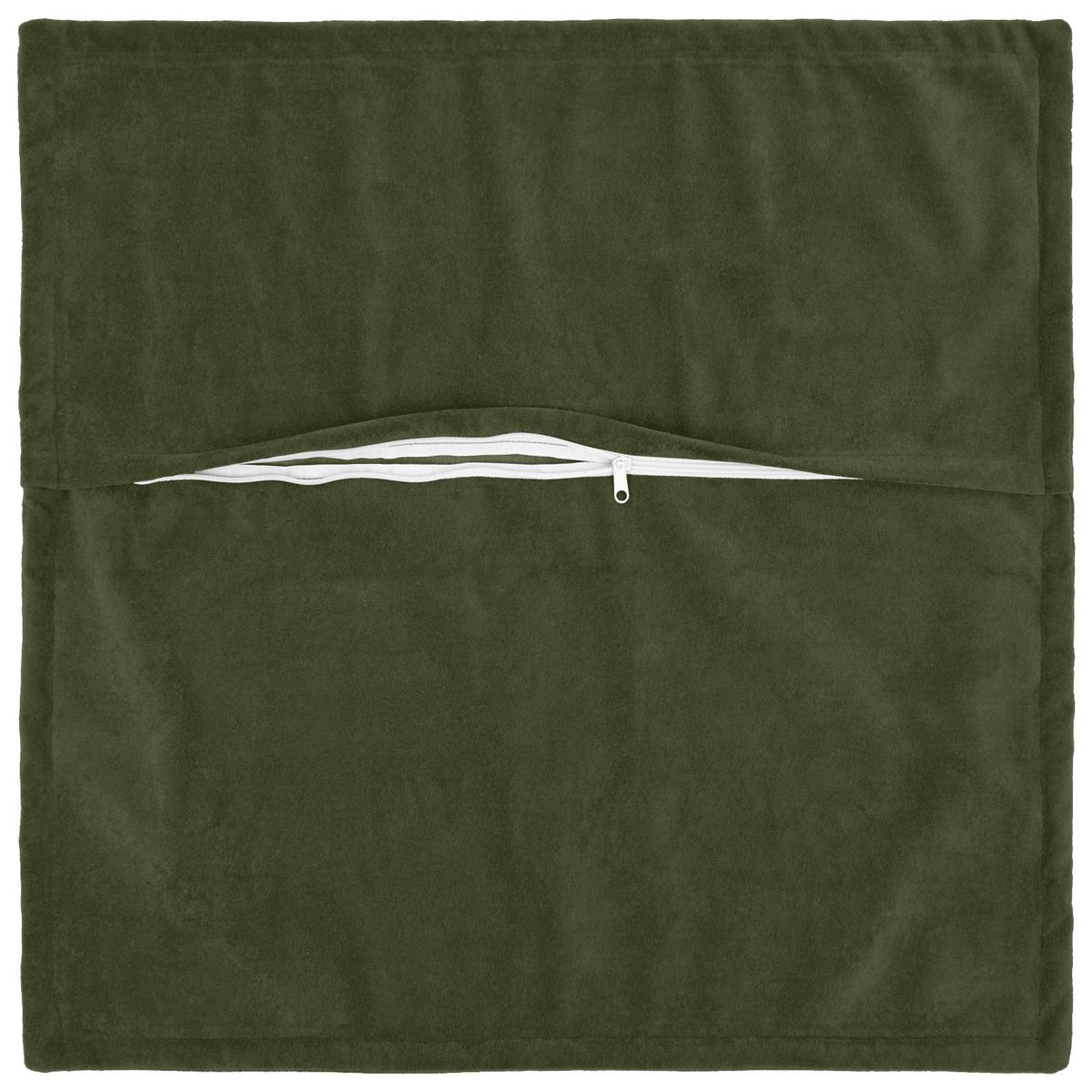 Cushion Cover 2 pcs HOUTEN Green 40 x 40 cm Microfiber Fleece