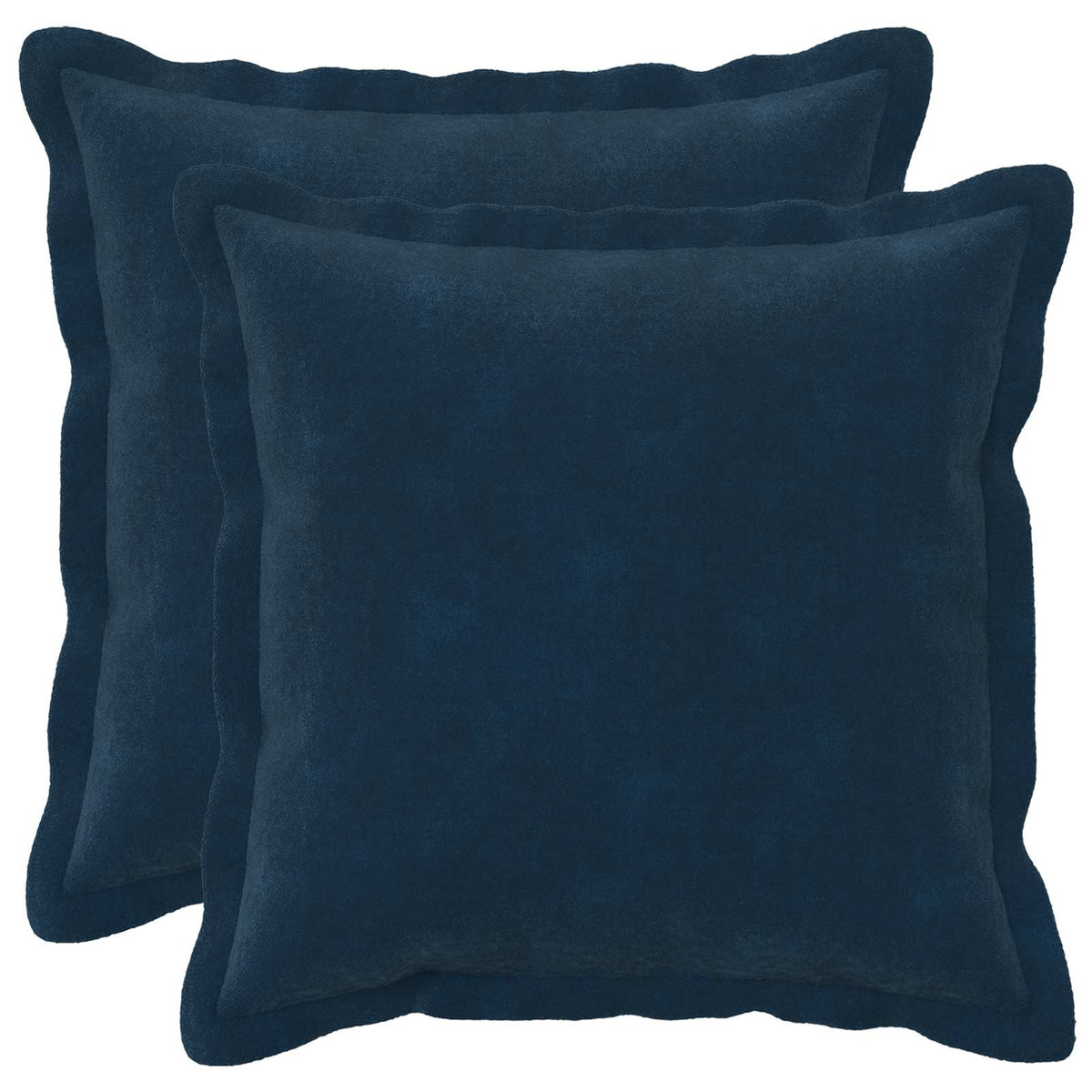 Cushion Cover 2 pcs HOUTEN Blue 40 x 40 cm Microfiber Fleece