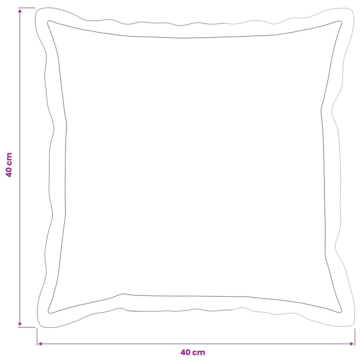 Cushion Cover 6 pcs HOUTEN Cream 40 x 40 cm Polyester