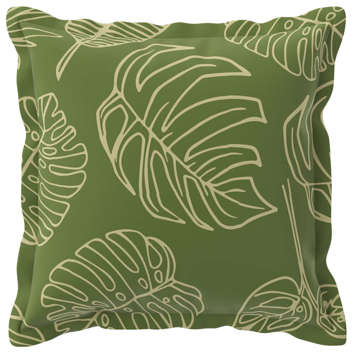 Cushion Cover 6 pcs HOUTEN Leaf Design 40 x 40 cm Polyester