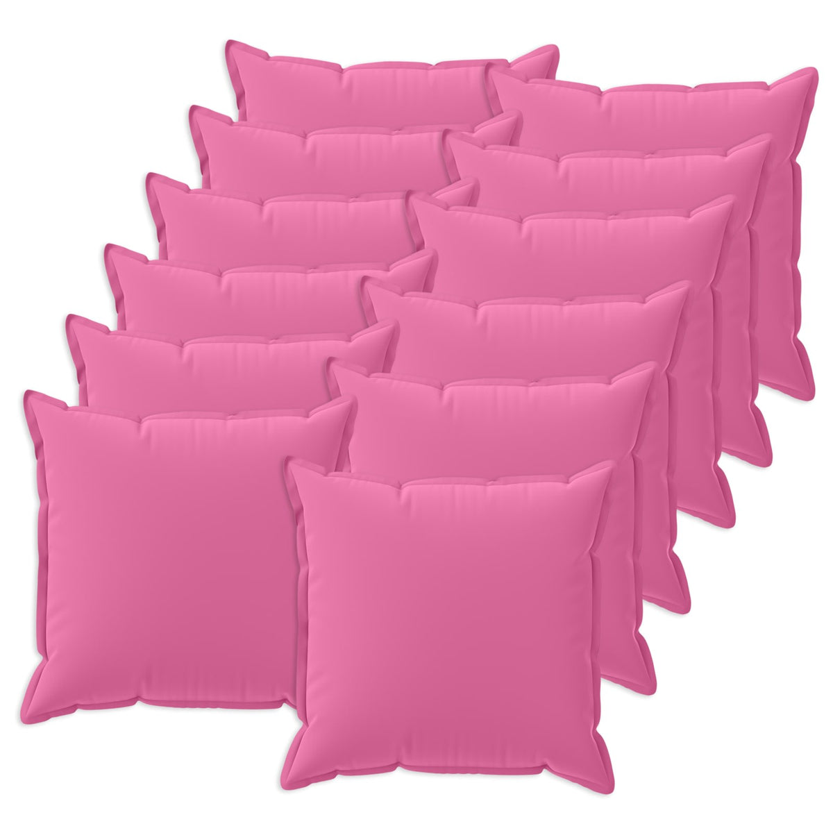 Cushion Cover 12 pcs HOUTEN Pink 40 x 40 cm Polyester