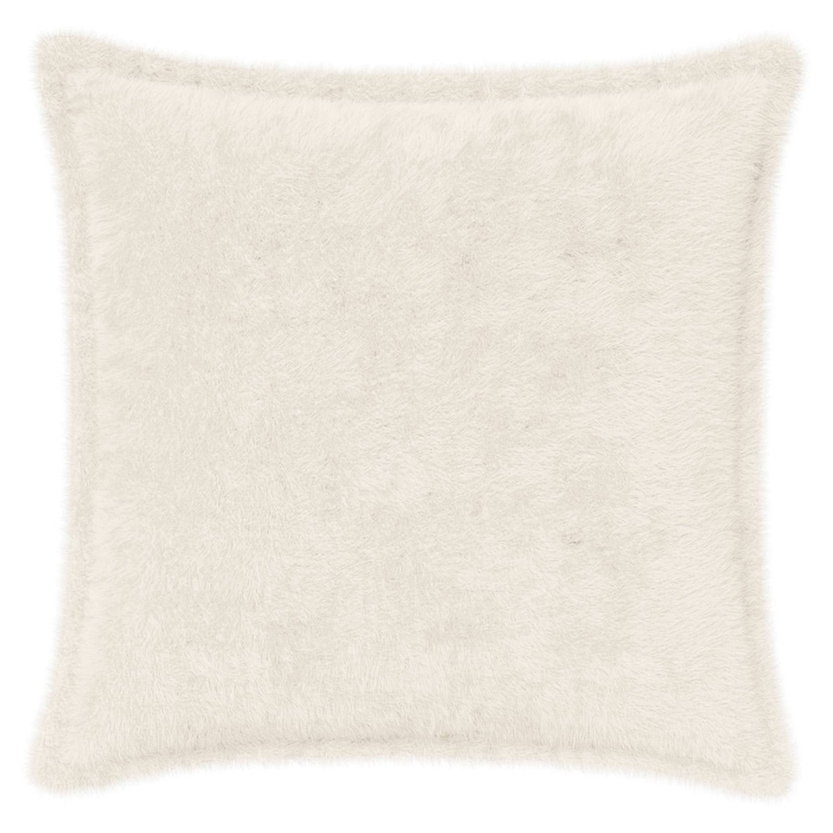 Cushion Cover 12 pcs HOUTEN White 40 x 40 cm Faux Rabbit Fur