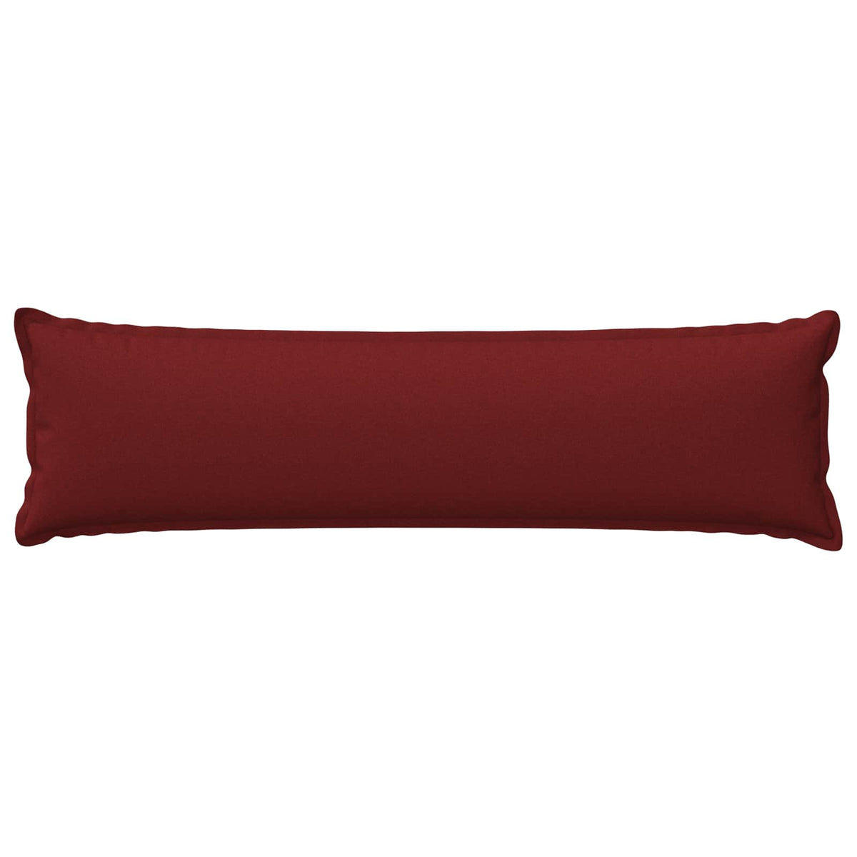 Cushion Cover 2 pcs HOUTEN Wine Red 40 x 145 cm Faux Linen