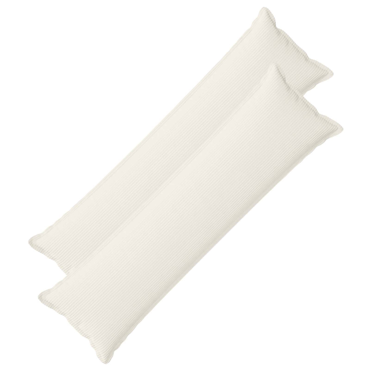 Cushion Cover 2 pcs HOUTEN Cream 40 x 145 cm Corduroy