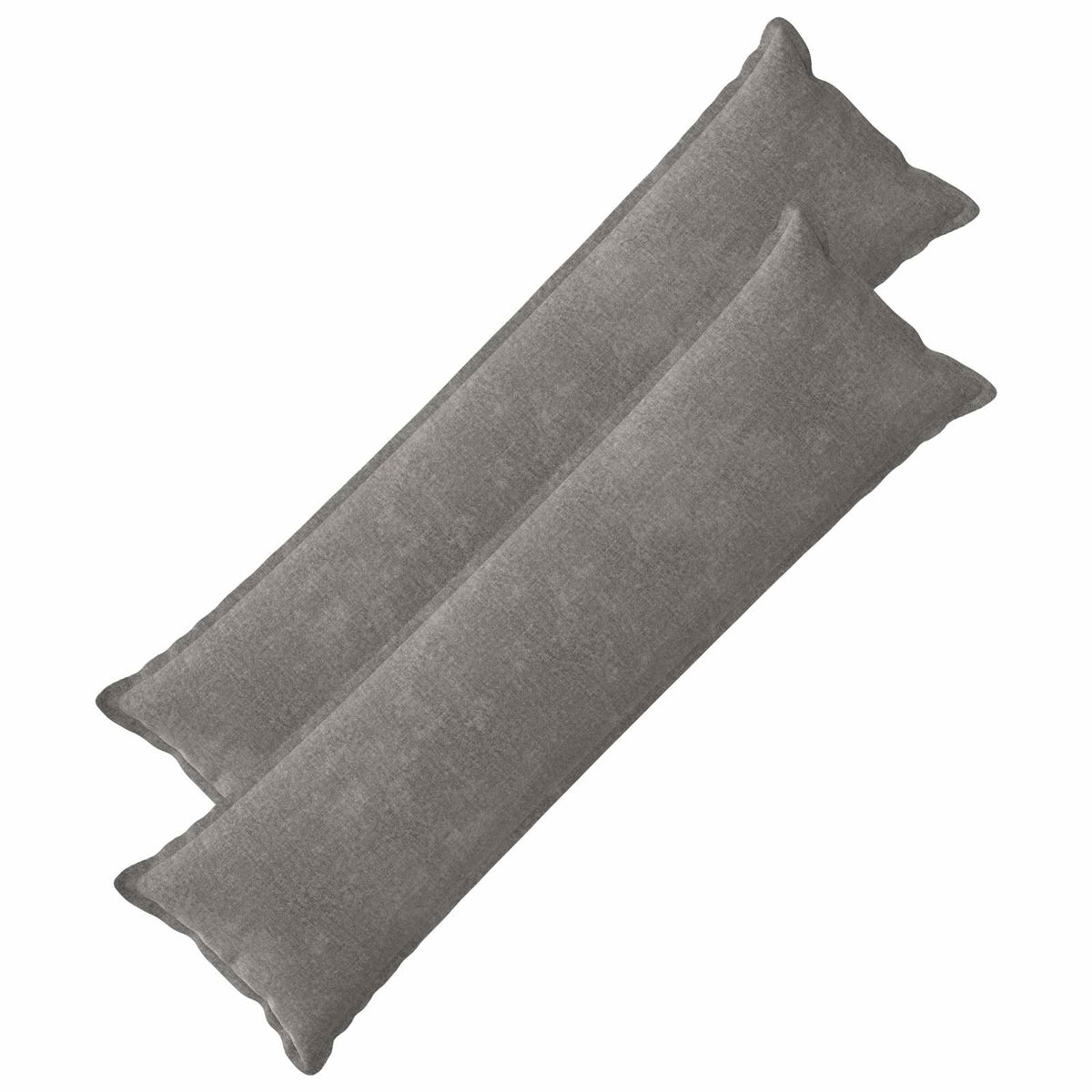 Cushion Cover 2 pcs HOUTEN Dark Grey 40 x 145 cm