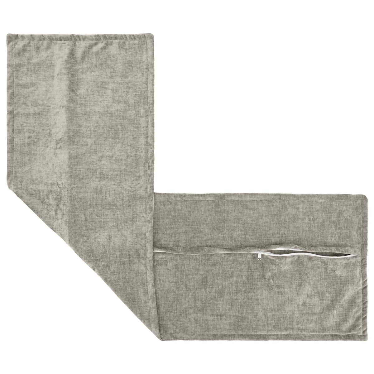 Cushion Cover 2 pcs HOUTEN Light Grey 40 x 145 cm