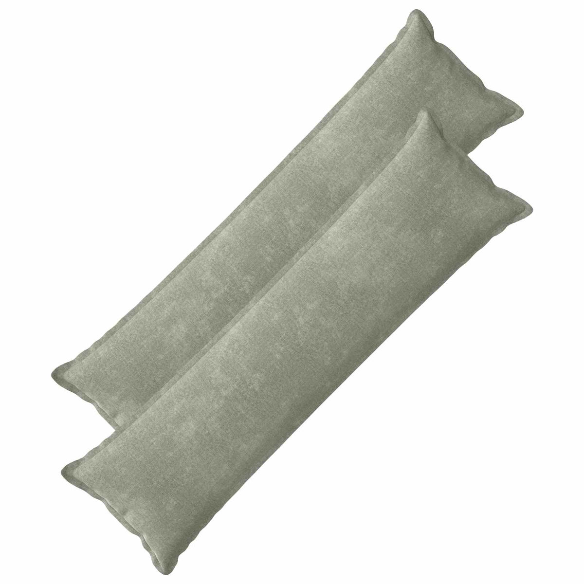 Cushion Cover 2 pcs HOUTEN Green 40 x 145 cm Chenille Fabric